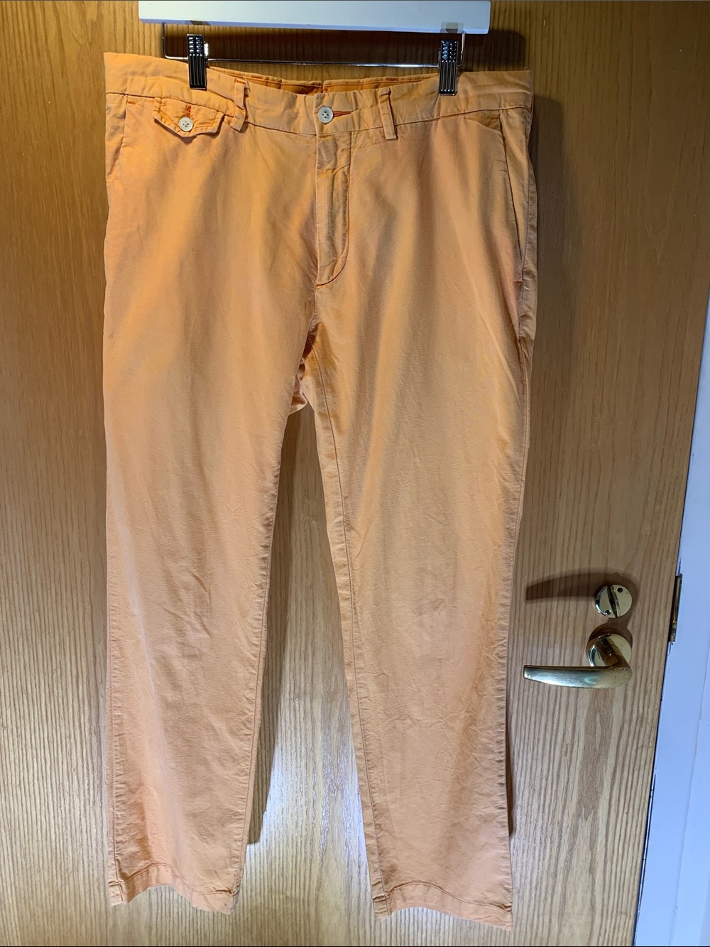 Men’s 100% Cotton Polo by Ralph Lauren Orange Chinos-Size 34/30